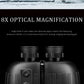 1500m Marine Binoculars for Adults 8x40 with Rangefinder and Compass IP65 Waterproof Marine UHD Binoculars Field of View 8°,