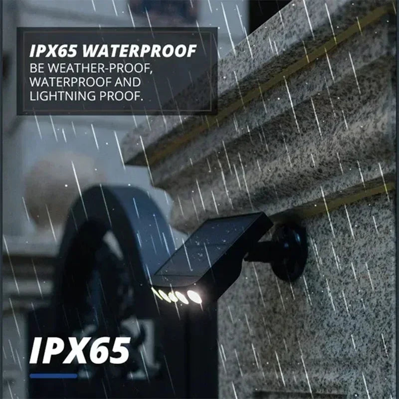 Powerful 4 LED Solar Security Lights Outdoor Decor Sensor Motion 3 Modes Street Waterproof Lamp Wall Night Work Light for Garden