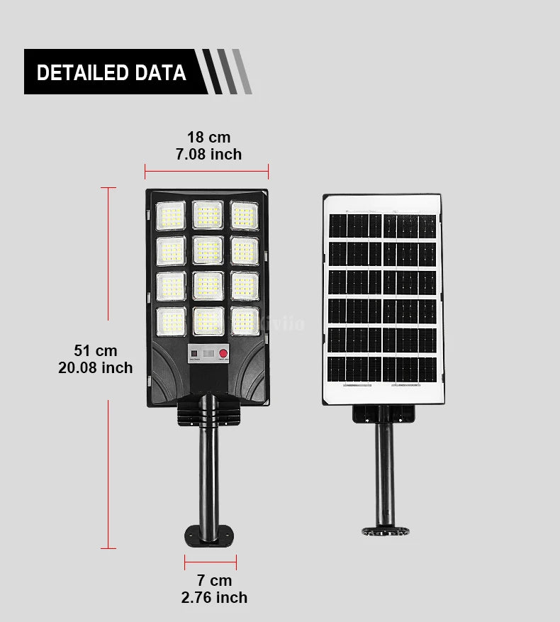 2025 New Upgraded Outdoor Solar Light 90000000LM Super Bright LED Solar Lamp Motion Sensor Security Lighting Wall Street Lantern
