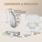 Hearing Aids Invisible with Long-Lasting Charging Case for Seniors with Smart NoiseCancellation,Completely-In-Canal Hearing Aid