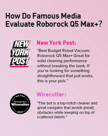 roborock Q5 Max+ Robot Vacuum with Self-Empty Dock, Upgraded from Q5+, 5500 Pa Suction, DuoRoller Brush