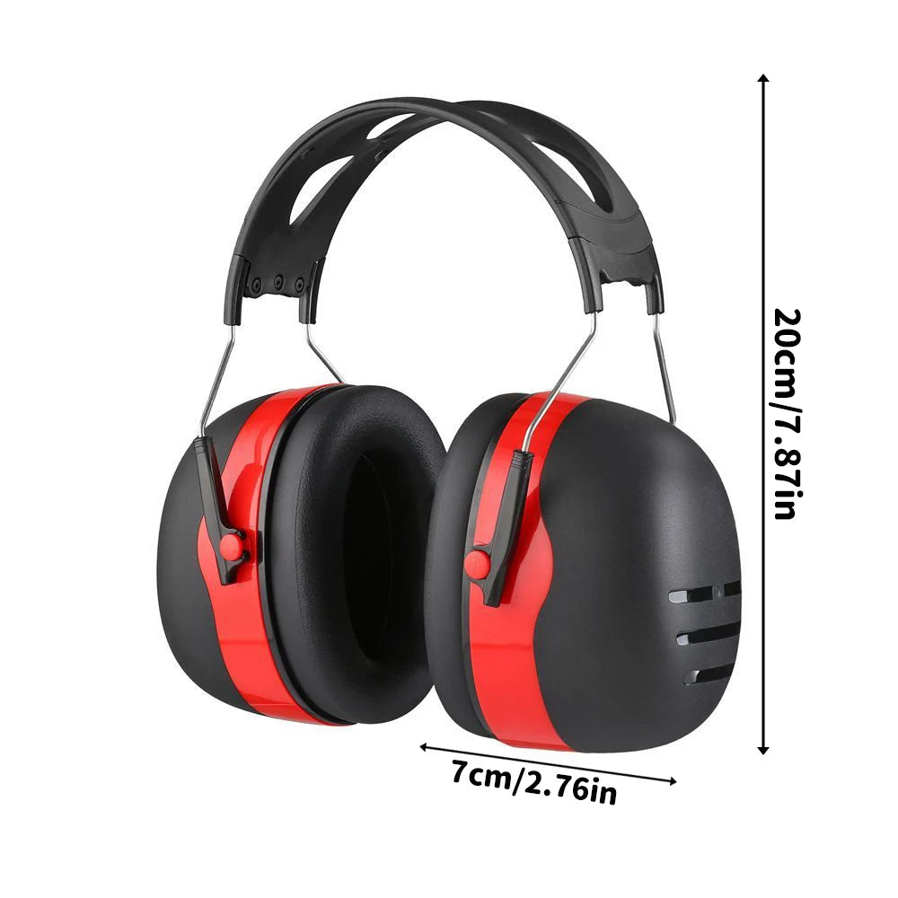 Adjustable Hearing Protector Earmuffs Noise Reduction for Construction Shooting Woodwork Multi Scene Use Comfort Lightweight