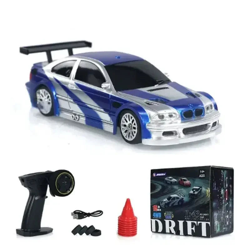 2.4G RC Drift Car 1:43 4WD Remote Control Car High Speed Four Wheel Drive Radio Controlled Mini Racing Car Model Boys Toys Gifts