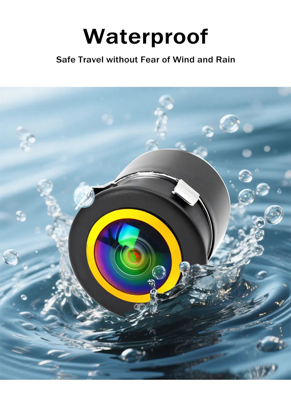 Golden CVBS AHD 1080P Dynamic Trajectory Vehicle rear view Camera Car reversing fisheye lens night vision waterproof universal