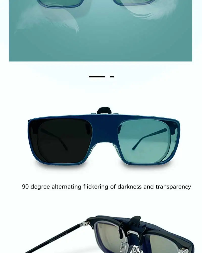 Vision reaction Glasses for Myopia Person, Clip storbe Glasses, Head up Training, Vision reaction