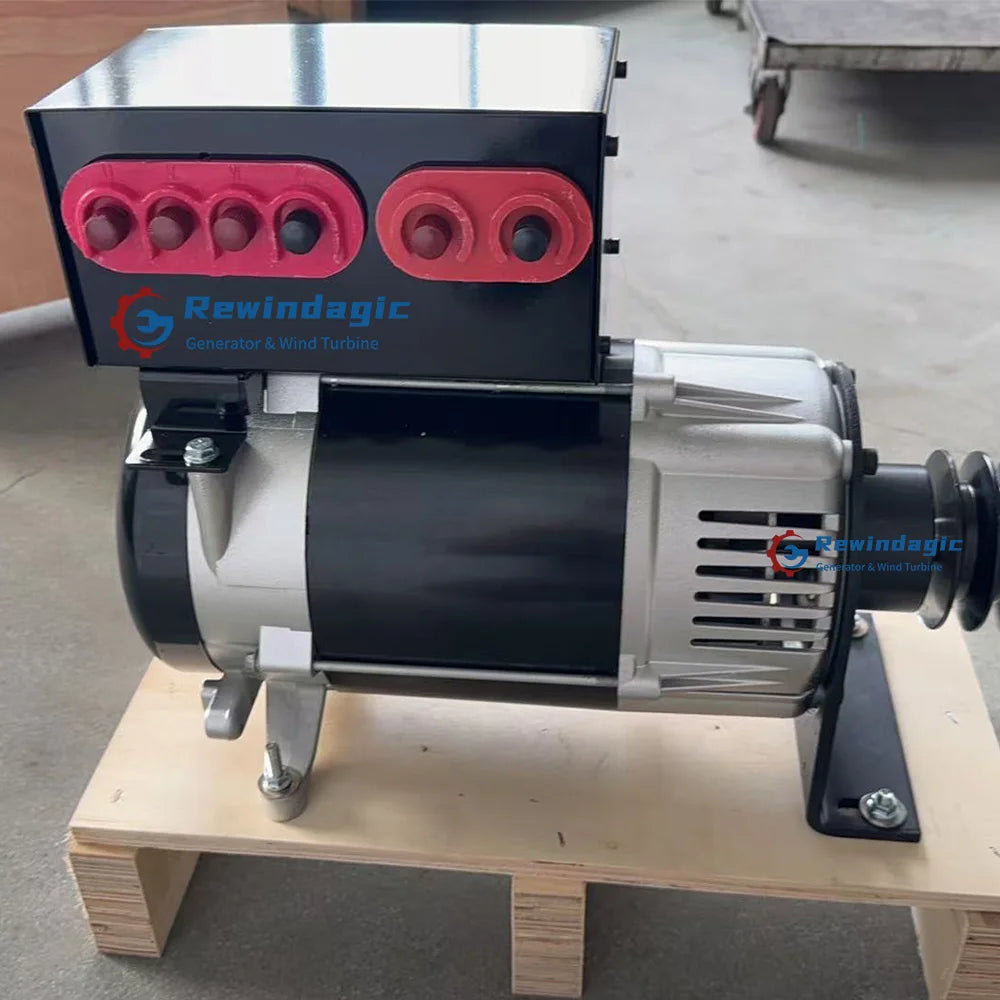 High Power 10000W 20KW 30KW Alternator 220V 380V AC Output Stable Voltage Permanent Magnet Generator With Dual Voltage System