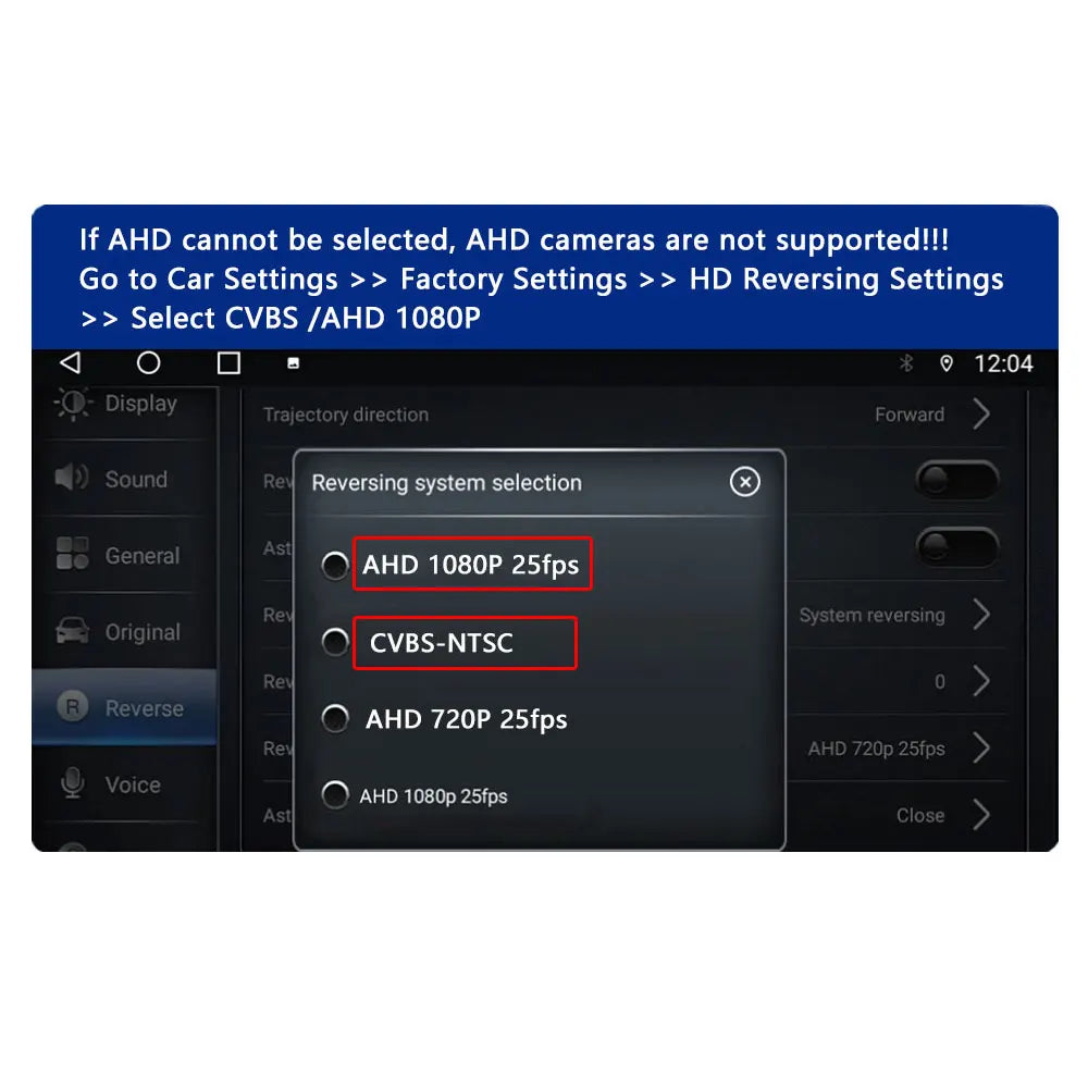 Golden CVBS AHD 1080P Dynamic Trajectory Vehicle rear view Camera Car reversing fisheye lens night vision waterproof universal