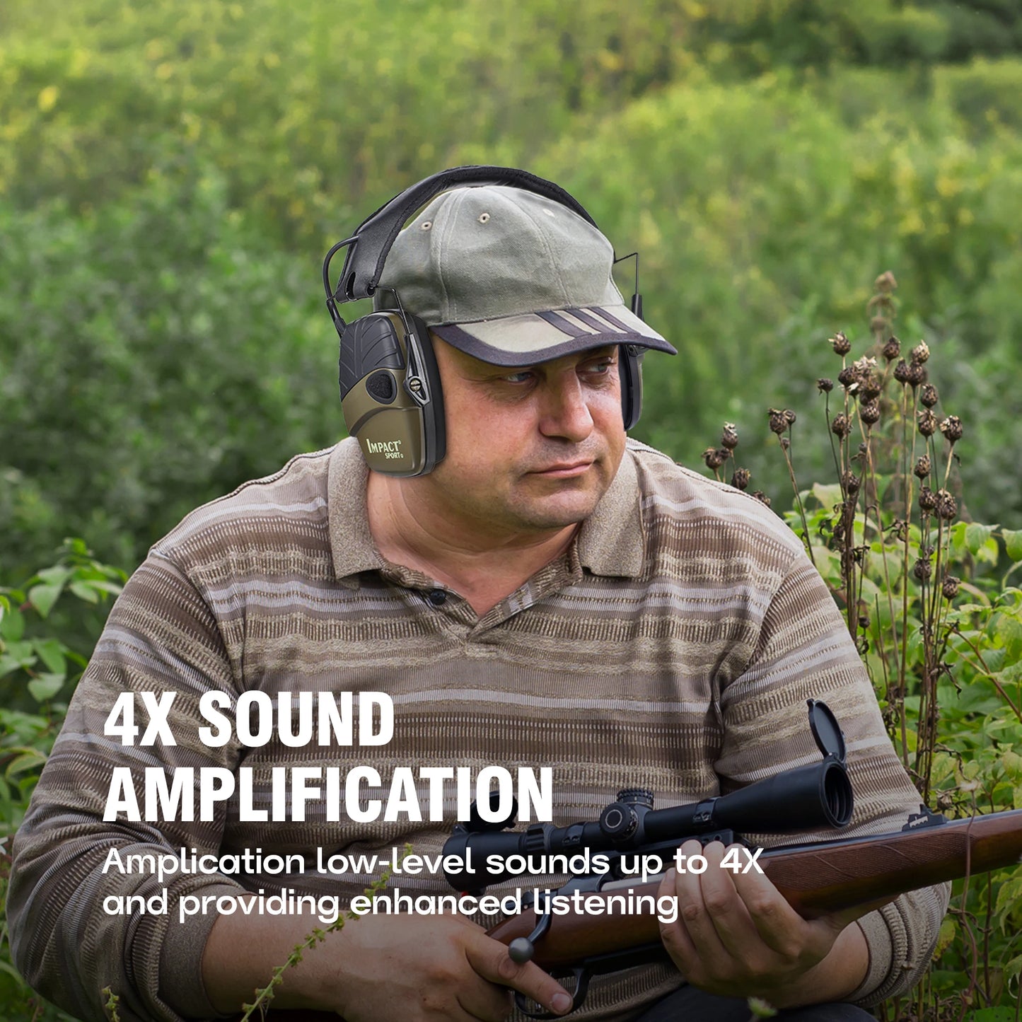 New Electronic Shooting Headset Headphones for Hearing Protection Ear Protector Noise Reduction Active Hunting Earmuffs