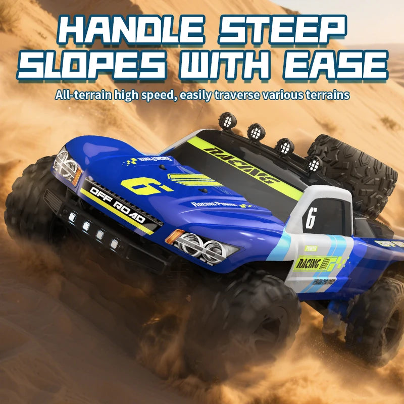 2025 New RC Car 2.4GH Model With LED Lights 4WD High-Speed Off-road Remote Control Climbing Vehicle Outdoor Cars Drift Kids Toys