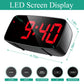 Alarm Clock Digital LED Clock Voice Control Snooze Time Temperature Display Night Mode Reloj Despertador Desktop Clocks