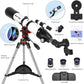 ALLFOC 80090 Astronomical Telescope, High Power Large Aperture HD Professional for Deep Space Observation Star Gazing, Tripod‌‌