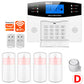 GSM WiFi Smart Alarm System, Wireless DIY Smart Home Security System With APP Control,Works with Alexa,for Houses,Apartments