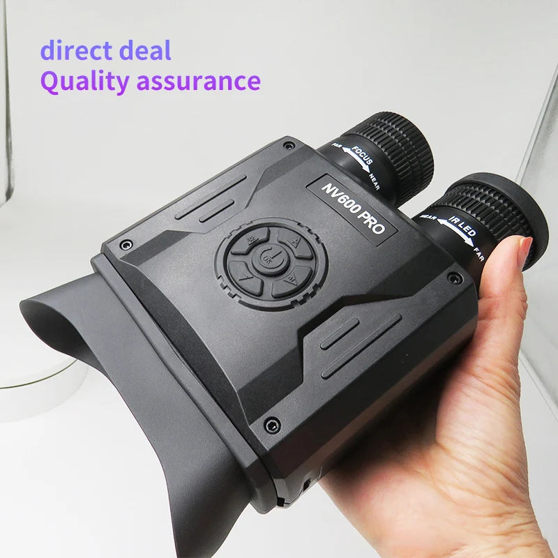 5K Night Vision Binoculars HD Full Dark 500M With Screen Digital Zoom Infrared Goggles Observing Animals Camping Hunting