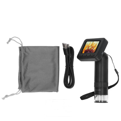 Handheld Microscope USB 5V  2 Inch  Screen 0-40mm Focusing Range 1000X Digital Microscope for Circuit Jewelry Observation