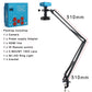 48MP 4K 1080P HDMI USB Industrial Digital Microscope Camera with C-Mount Lens 130X Zoom Cantilever Stand for Repair Soldering