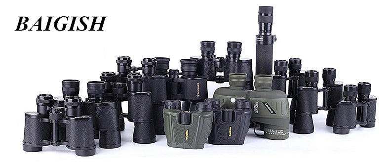Professional Binoculars Baigish 8x30 10x40 10x50 12x4515x60 20x50 8-24x40 Powerful Military Telescope Long Range Monocular BAK4