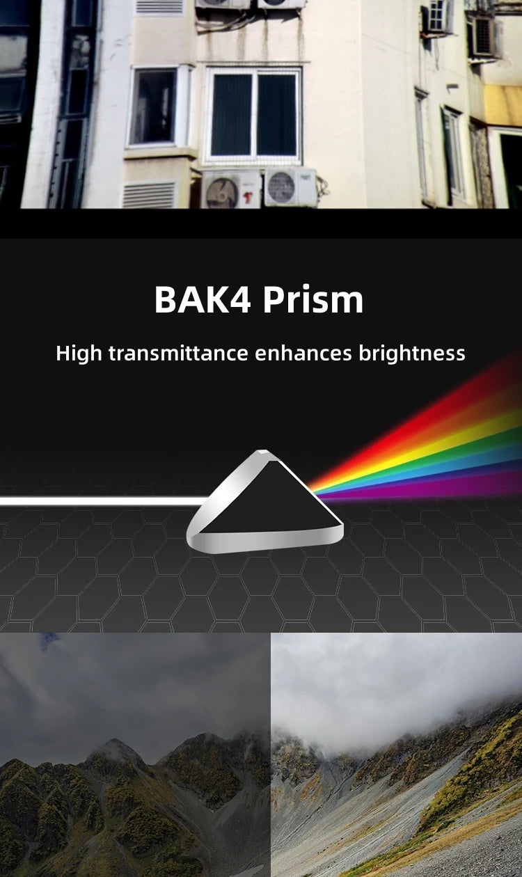 Binoculars 10X25 HD Mini Portable Telescope BAK4 FMC Coated Telescope Outdoor Bird Watching Hunting Travel Camping Ball Game