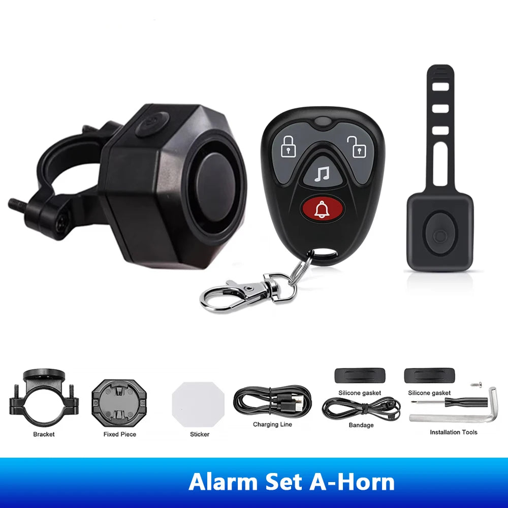 Hollarm Bike Alarm Anti-theft Wireless Vibration USB Charging Motorcycle Security System Waterproof Electric Scooter Alarm