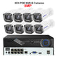 4K Security Camera System 8CH POE NVR 8MP Face Detect Color Night Vision Two Way Audio IP Camera Security Video Surveillance Set