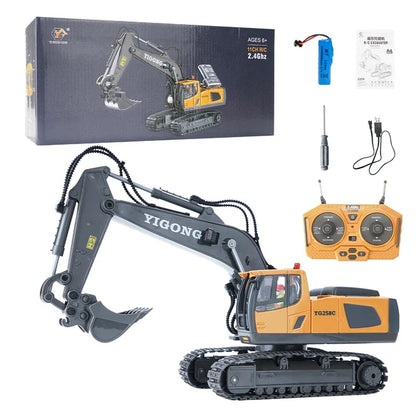 RC Excavator 1:20 Remote Control Truck 2.4G RC Crawler Engineering Vehicle Excavator Truck Radio Control Children's Day Gifts
