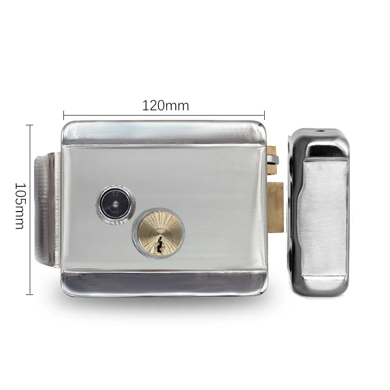 Wooden door and iron gate Electronic Control Lock Electric Gate Door Lock Support Video Doorphone Intercom System