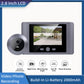 Wireless Home Security Peephole Video Doorbells 480P Digital Door Peepholes with Camera Mic Support Video Record No APP No Wifi