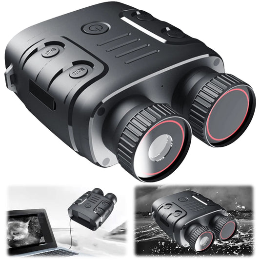 HD 1080P Digital Night Binoculars 300M Full Dark Viewing Distance Night Vision IR Goggles for Saving Camping Photos and Videos