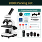 40X-2500X Microscopes for Kids Students Adults Powerful Biological Educational Microscopes with Slides Set Phone Adapter