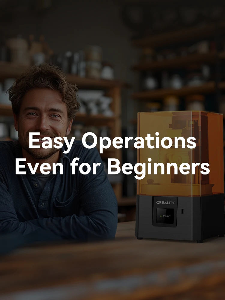 Creality HALOT R6 2K Resin 3D Printer Compact & Easy for Newbies 60mm/h Printing Speed 130*82*160mm Build Volume LCD Printer