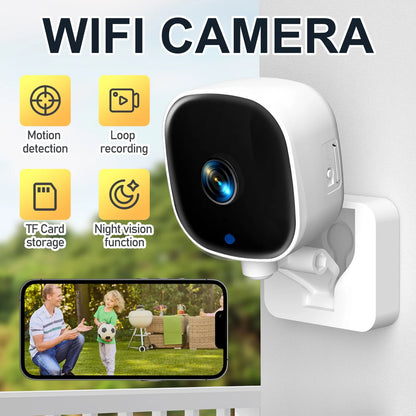 4K Security Camera Full-color Night Vision WiFi Monitor With 2-way Audio IP65 Waterproof Motion Detect Surveillance