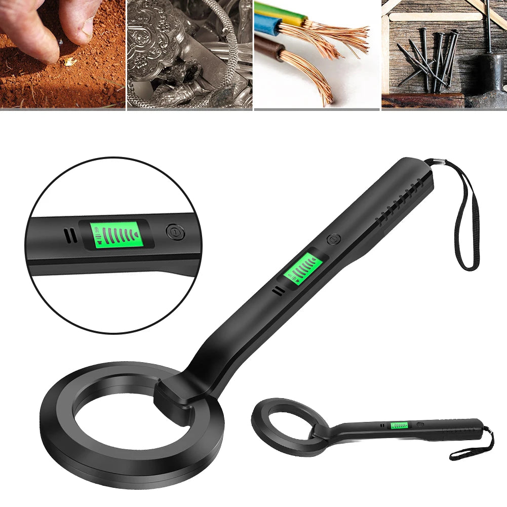 Metal Detector IP66 Waterproof Gold Silver Detector Underground Underwater Treasure Search Finder Handheld Coil Metal Scanner