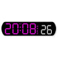 Voice Activated Multifunction Digital Alarm Clock LED Timer Clock 12/24H Temperature Date Display Desktop Alarm Clock Night Mode