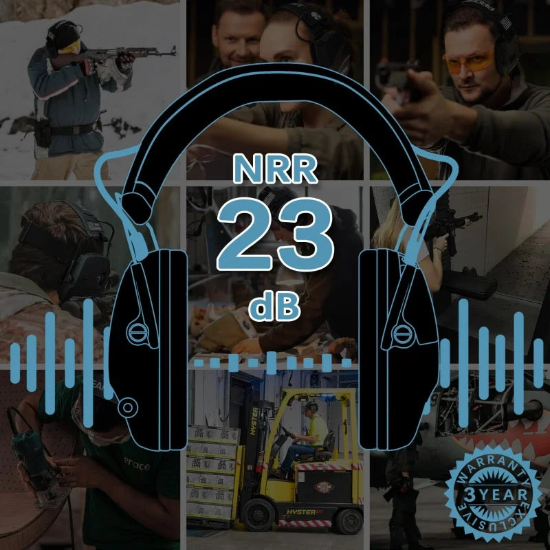 PROHEAR Shooting Electronic Earmuffs Active Noise Cancellation Professional Ear Protection Hearing Protection for Hunting