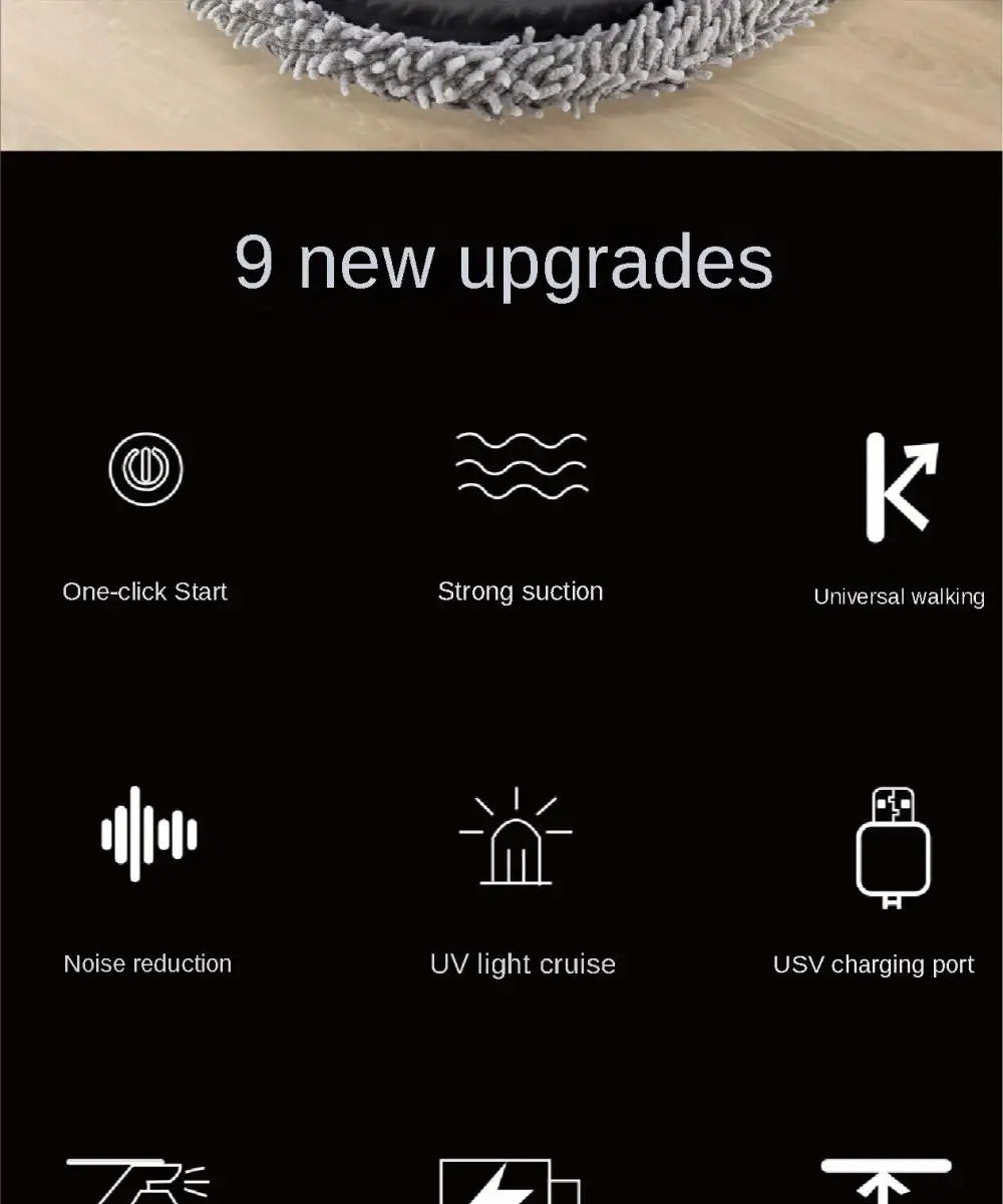 Intelligent Robot 3 in1 Dry Wet Sweep Mop Robot Vacuum Cleaner Rechargeable Smart Mopping Robot Spray Cleaner Home Mopping Robot