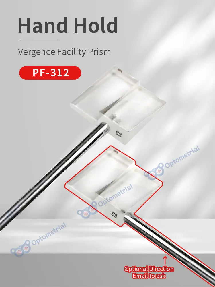 Vergence Facility Prism 12/3 Eye Strabismus Diagnostic 12 BO/3 BI Low Vision Screening