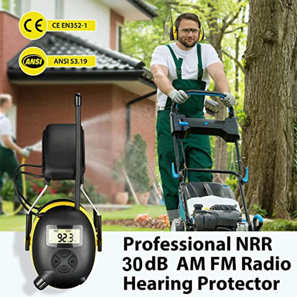 Am/Fm Radio Hearing Protector Noise Reduction Safety EarMuff 30db Noise Cancelling Ear Protection for Working,Shooting