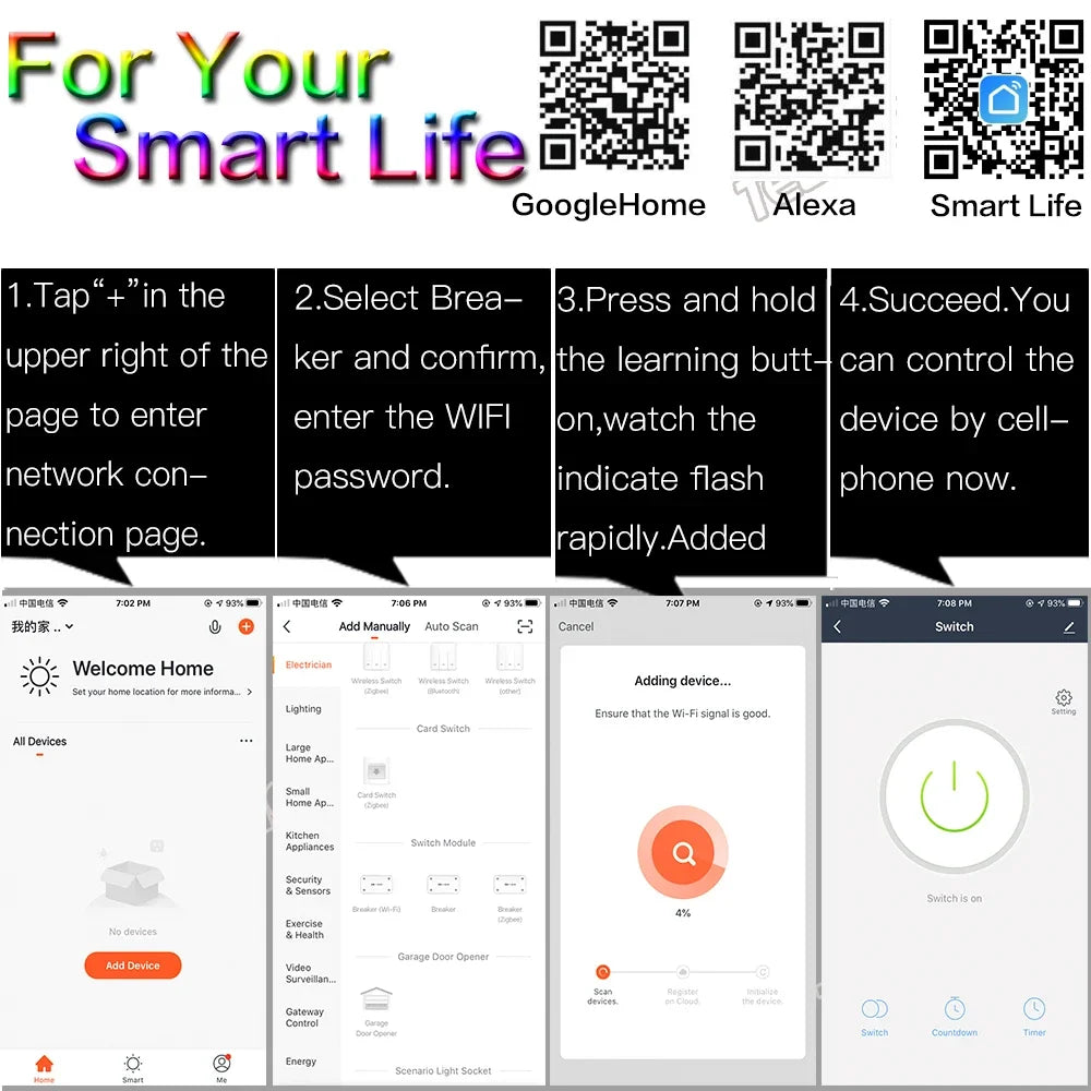 Smart home WiFi RF Wireless Remote Control light Switch Dry Contact Relay DC 12V 24V for universal garage door Electronic lock