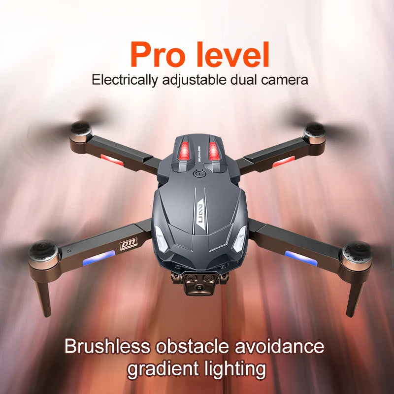 Xiaomi D11 Drone 8K Aerial HD Gradient Flowing Light Dual-Camera Omnidirectional Obstacle Avoidance Brushless Motor GPS UAV