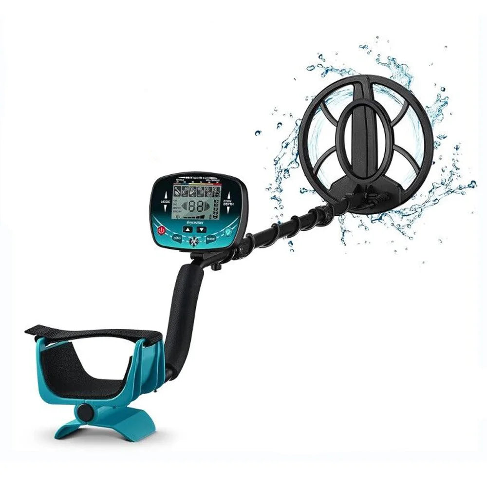 Metal Detector Underground Depth Search Finder Gold Detector Treasure Detecting Pinpointer Waterproof Coil