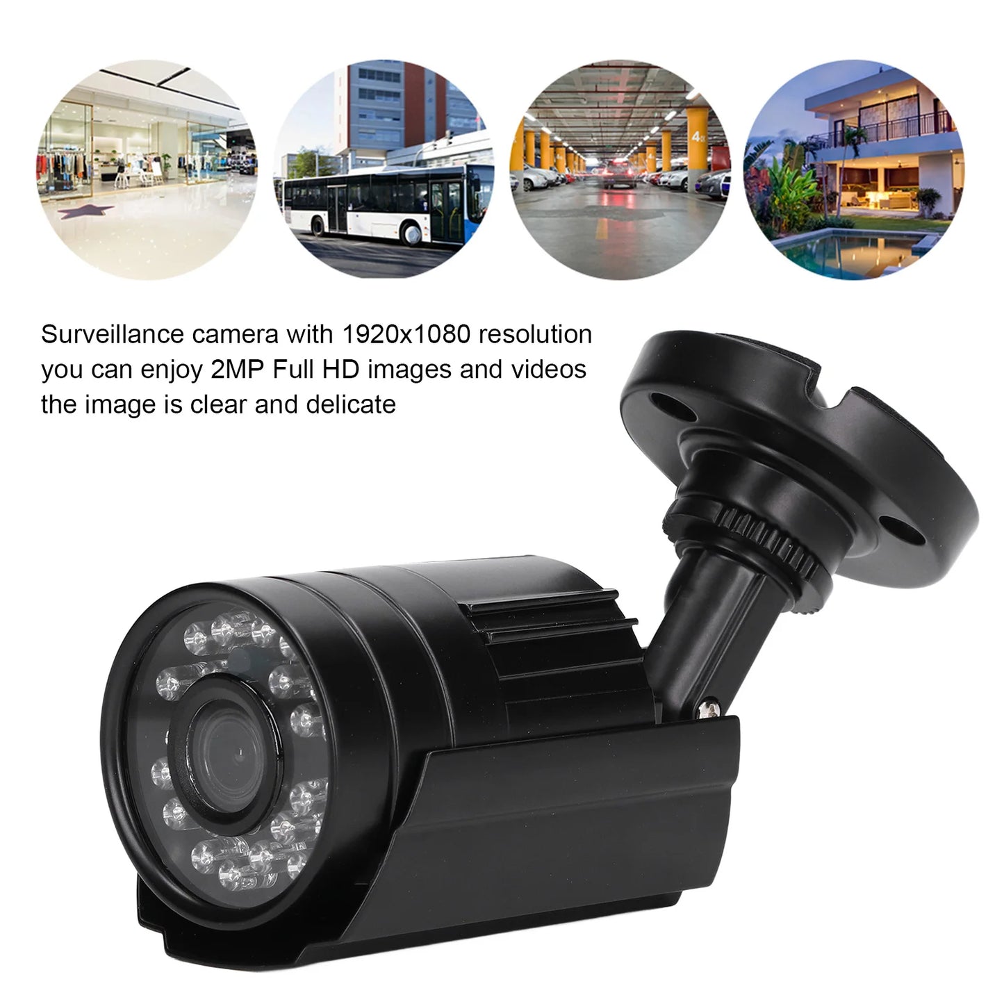 Security Camera Clear Image Analog CCTV Camera IP66 Waterproof 3.6mm Lens 4 in 1 Infrared Night Vision for Outdoor for Indoor