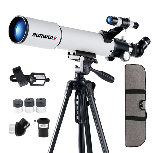 BORWOLF 70500 Professional Astronomical Telescope 375X Monocular  70MM  Large-Aperture  for Stargazing Bird Watching Moon