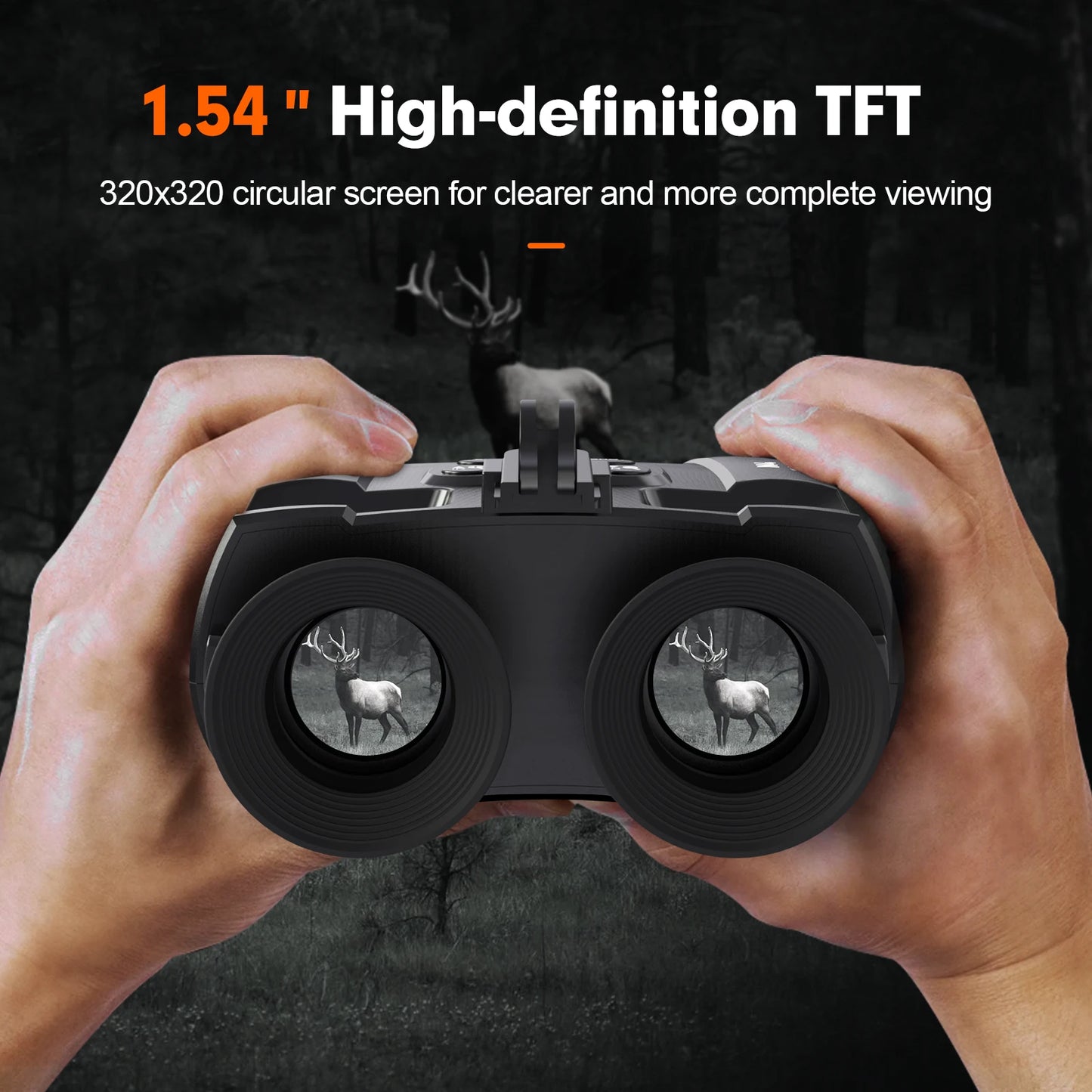 Night Vision Binoculars with Head Mount Goggles Telescope Infrared 300 Meters Darkness Goggles for Hunting Hunting Surveillance