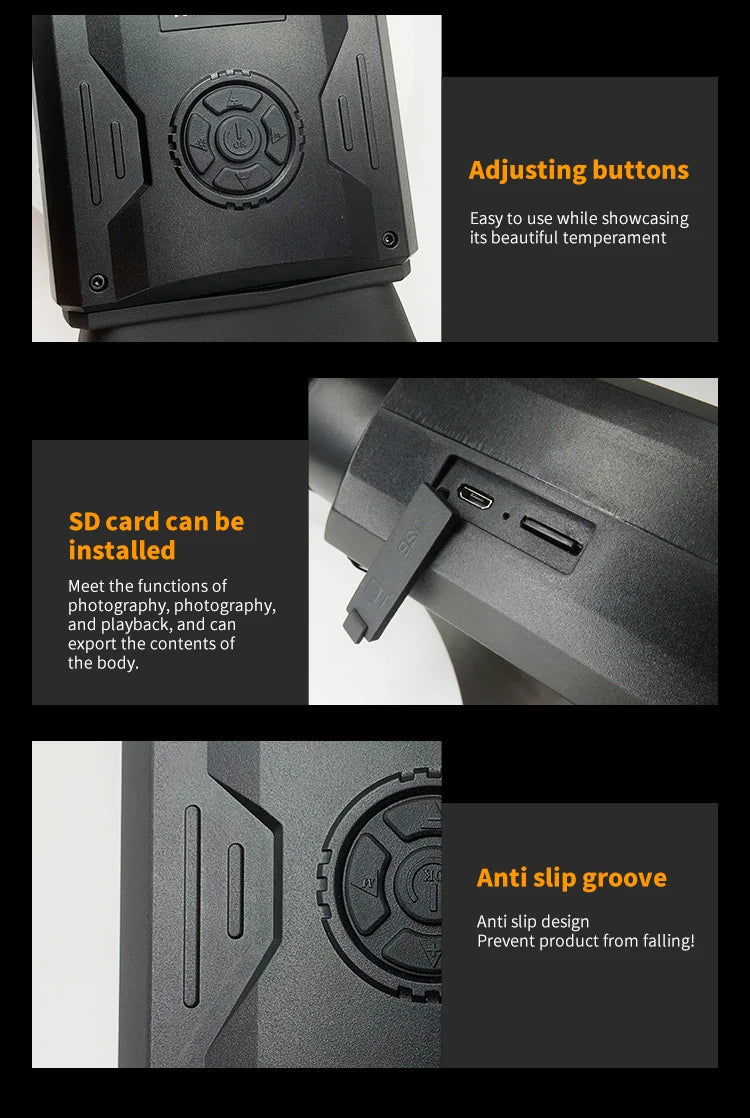 5K Night Vision Binoculars HD Full Dark 500M With Screen Digital Zoom Infrared Goggles Observing Animals Camping Hunting