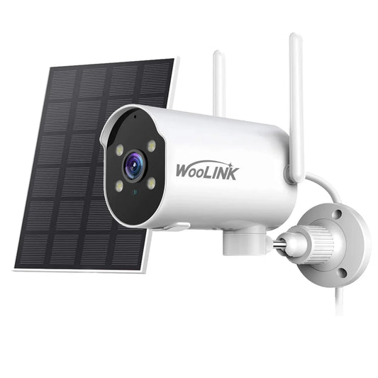 2K Security Camera Outdoor Solar WiFi Security Camera Outside IP66 Waterproof,Pan Rotating 225°Home Security Camera