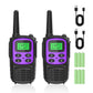 2PCS Mini Walkie Talkie Portable Two-Way Radio UHF Transceiver Set Walkie-talkies Radio Walkie Talkies for Children and Adults