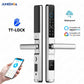 Waterproof Sliding Door Smart Lock TTLock App Alexa Fingerprint Digital Code RFID Card Anti-Lock Aluminum Glass Electronic Lock