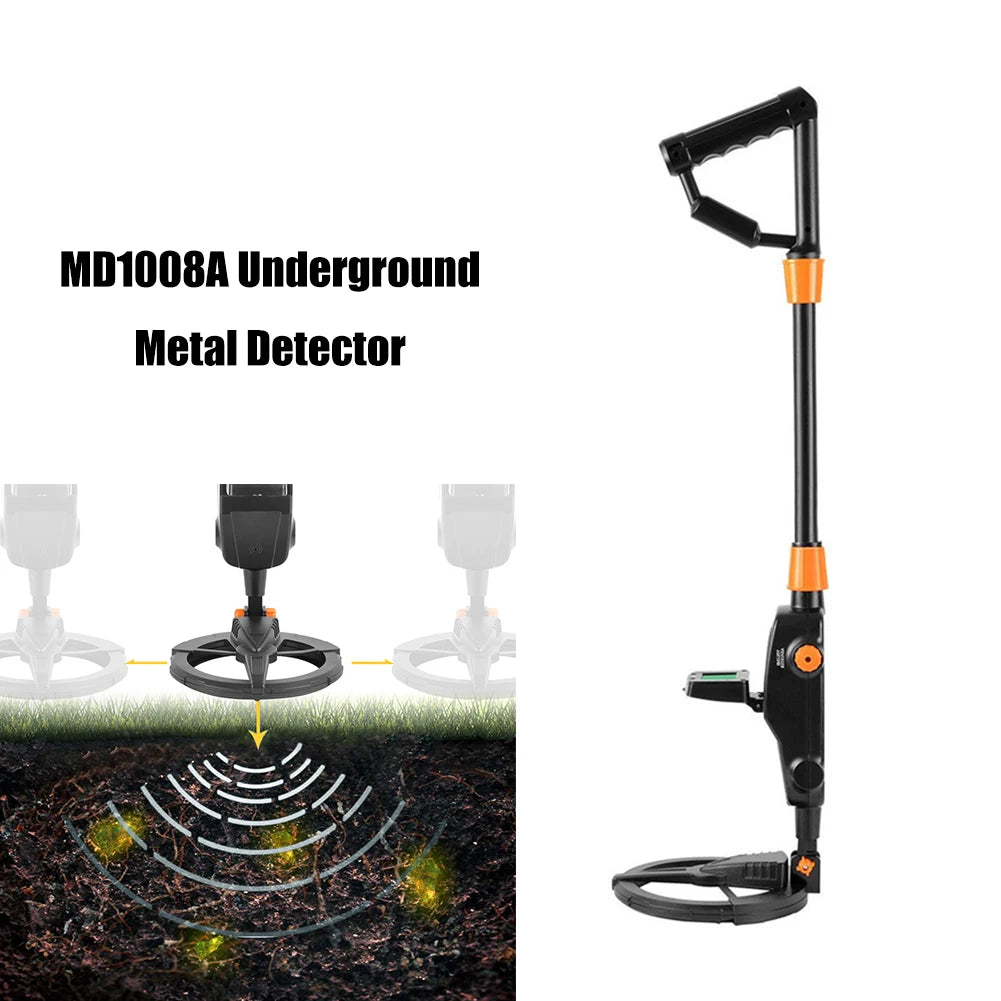 Underground Metal Detector Adjustable Gold Silver Jewelry Treasure W/ LCD Display Waterproof Search Metal Seeker Tool MD1008A