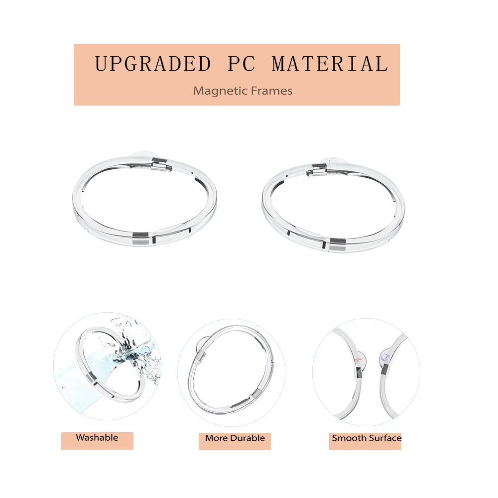 2024 New Vision Pro VR Accessories Myopia Anti-Blue Light Glasses Magnetic Eyeglass Frame VR Prescription Lenses