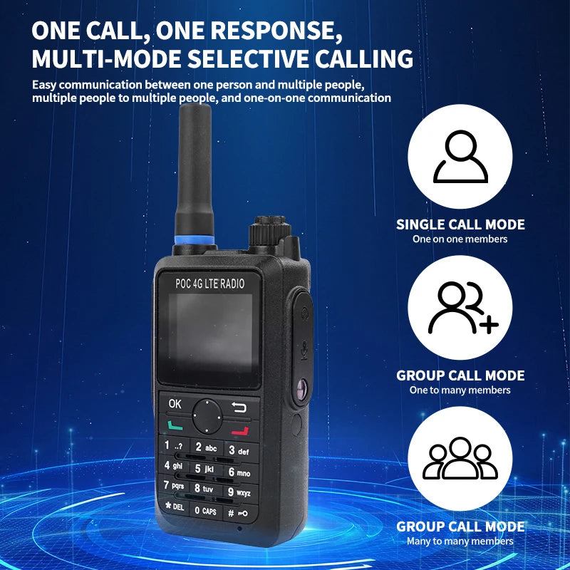 Portable Handheld Walkie Talkie Wifi Two-Way Radio Unlimited Distance Suitable Logistics Hotels Ports Large Capacity Battery