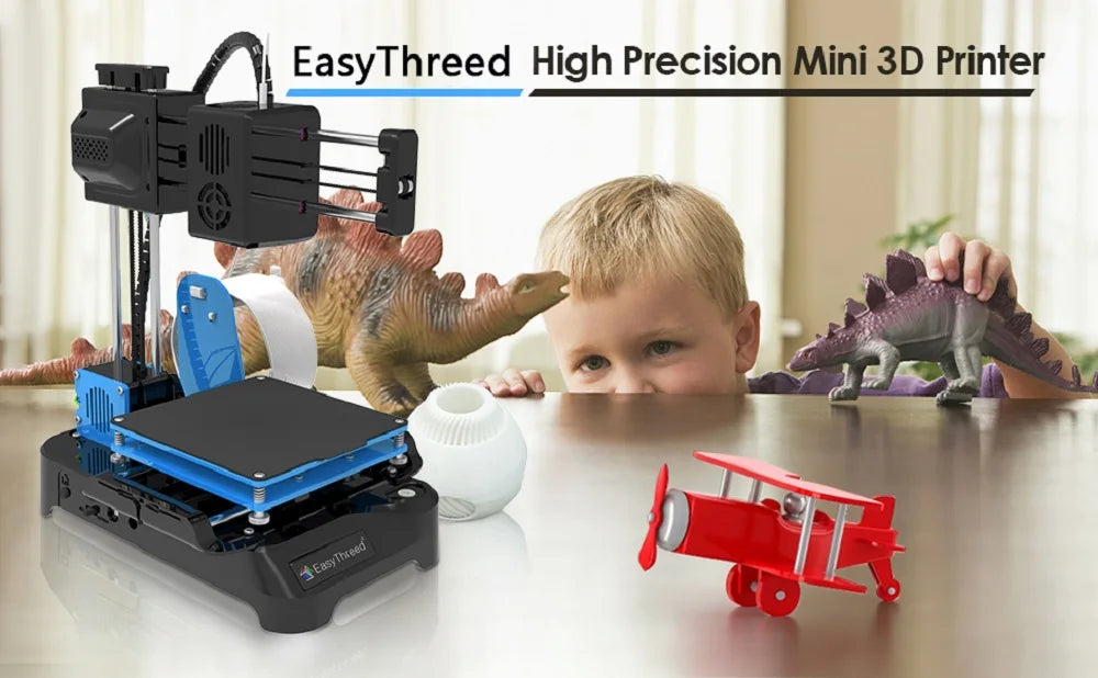 Easythreed 3D Printer K9 Easy To Use One-click Print Mainboard With Magnetic Build Platform Desktop Mini Printer K7 For Beginner